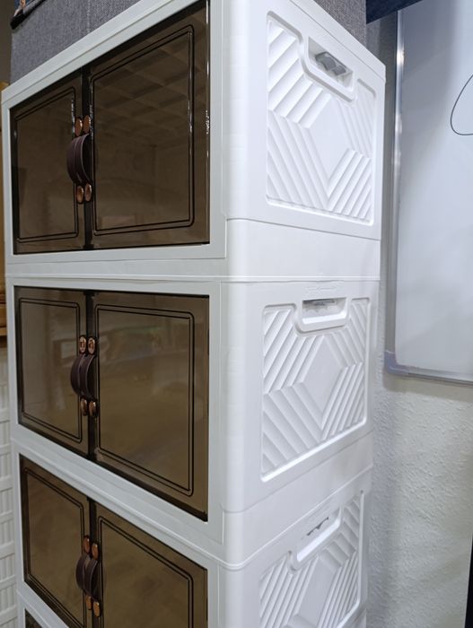 Пластиковый складной шкаф-трансформер, комод для дома, кухни и ванной