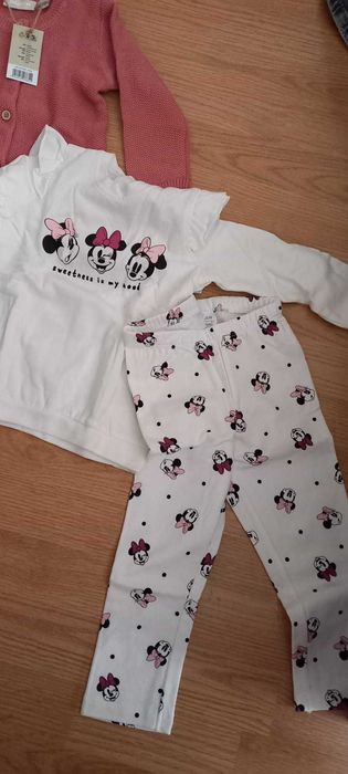 Compleu+Cardigan fetite 12/24 luni,noi cu eticheta