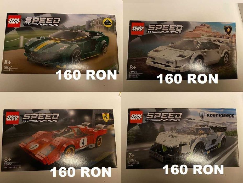 Colectie seturi LEGO Speed Champions NOU/SIGILATE