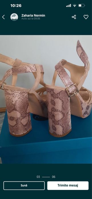 Sandale de vara marimea 36, 37, din piele naturala.