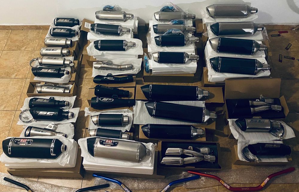 спортно гърне Akrapovic ауспух за мотоциклети 57 cm гърне за мотор FAT