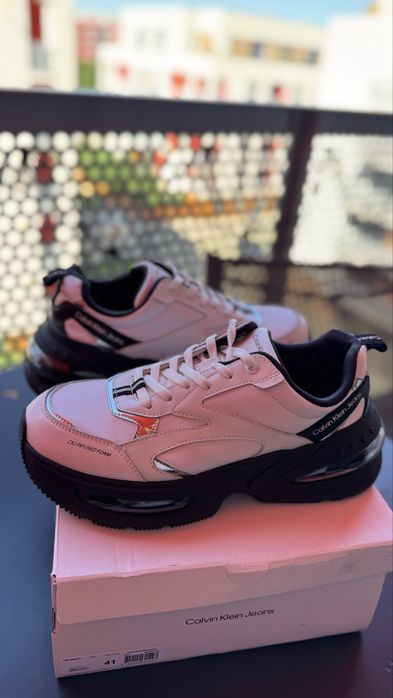 Pantofi sport Calvin Klein demi-wedge de piele barbati