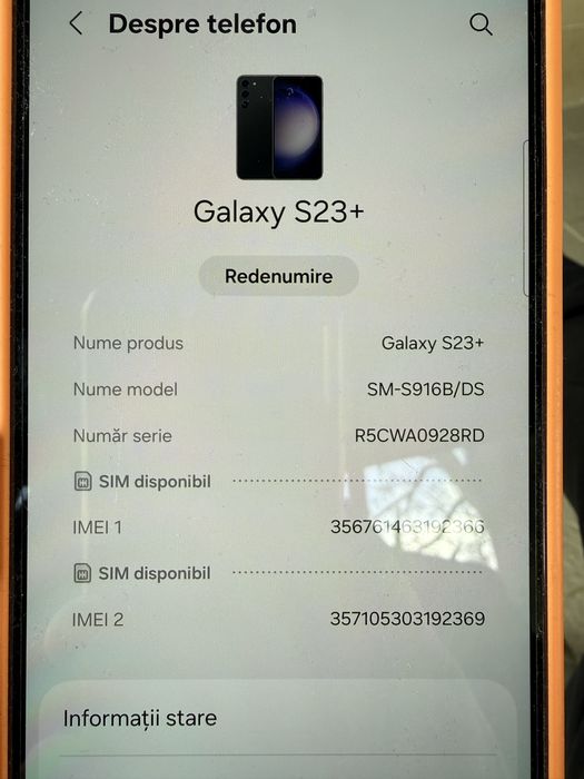 Samsung Galaxy S23+ 512gb Negru