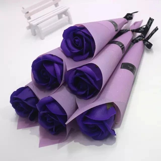 Декоративная мыльная роза