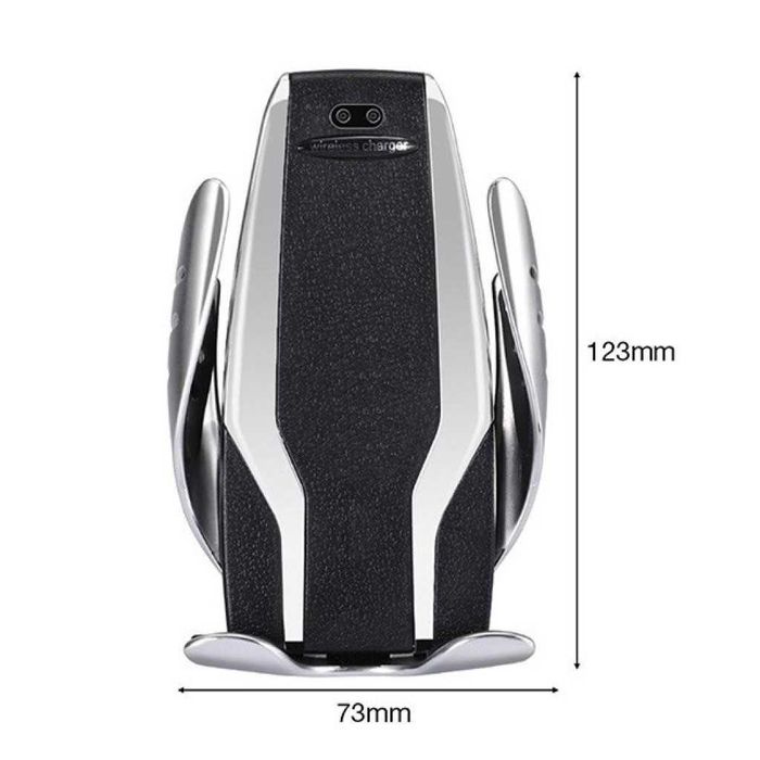 Поставка за телефон с вградено безжично зарядно за кола