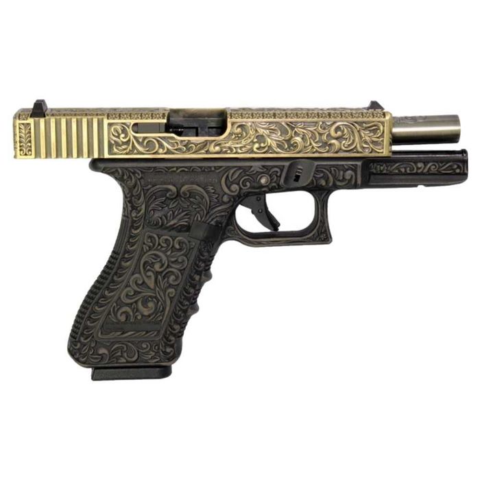 Pistol Glock 17  blowback METAL slide marca WE Green GAS
