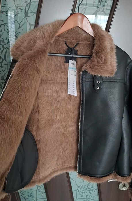 Дамско кожено яке L