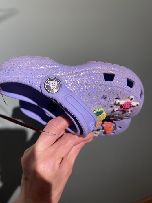 Crocs с глитером на девочку