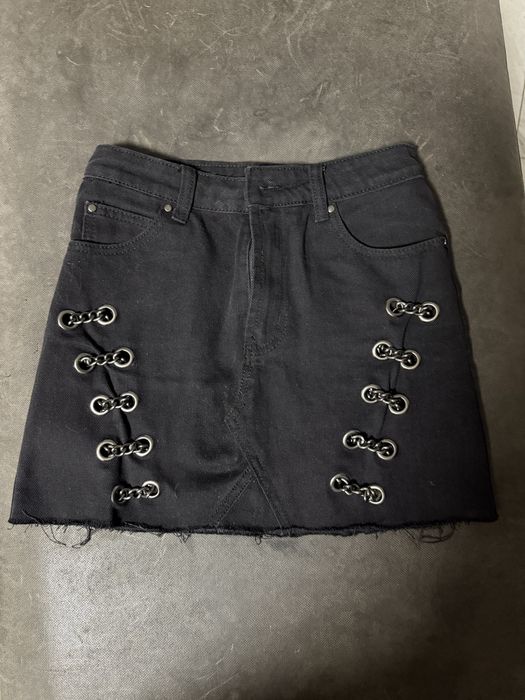 Черна дънкова пола