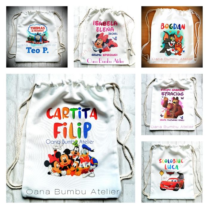 Etichete hainute gradinita si saculeti personalizati cresa