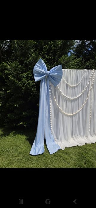 Fundă uriașă Baby Blue pentru decor evenimente