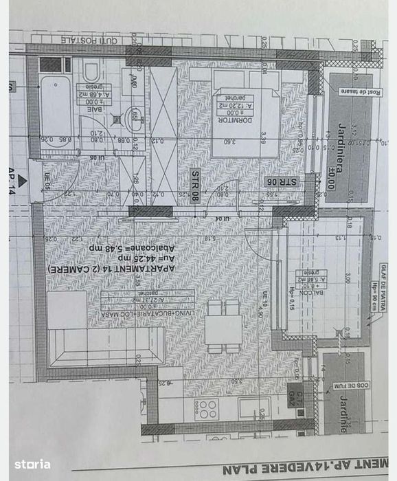 Apartament Finisat 2 camere / Spatiu comercial