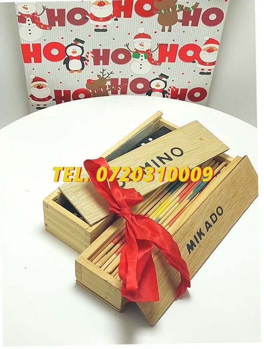 Pachet Cadou  Joc Marocoo mikadoSi Domino  Transport Gratuit