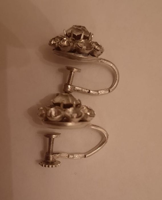 Серьги СССР, звезда, серебро 875