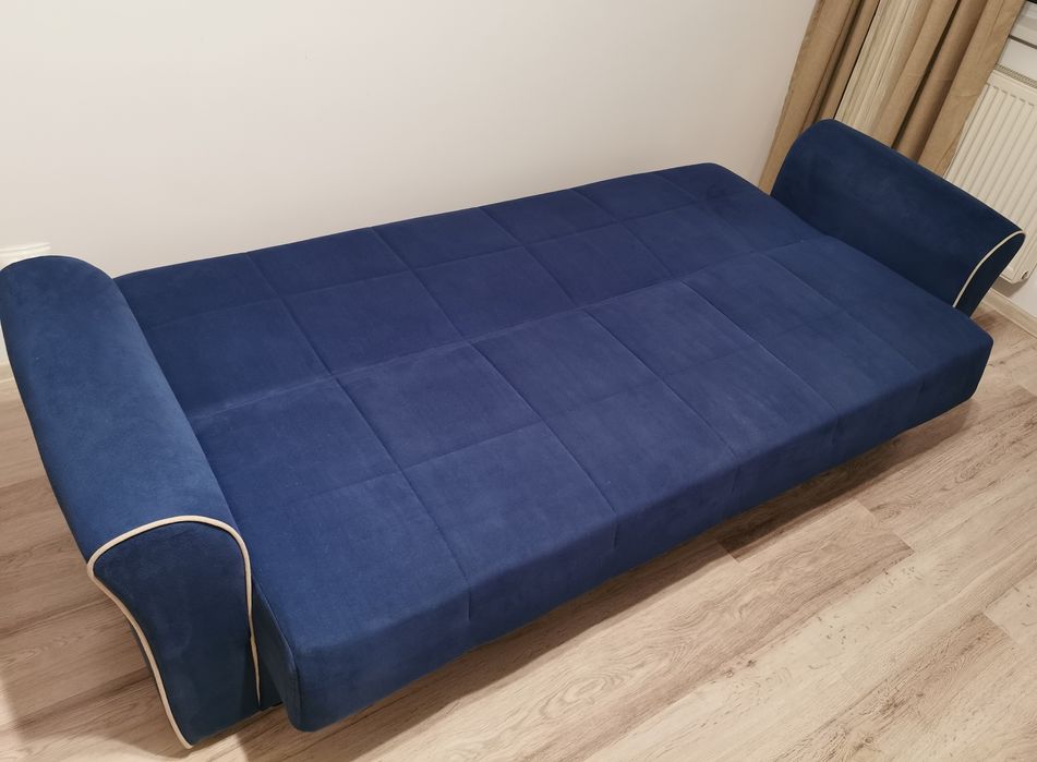 Canapea extensibila Modella Jade 3 locuri, saltele cu arcuri