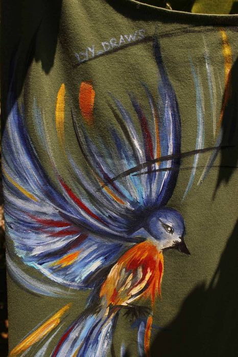 Ръчно рисувана рокля