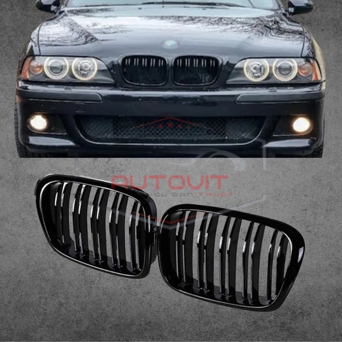Двойни бъбреци Bmw Е39 (95-04) Черен Гланц, решетка, бмв