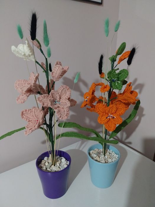 Vand flori crosetate