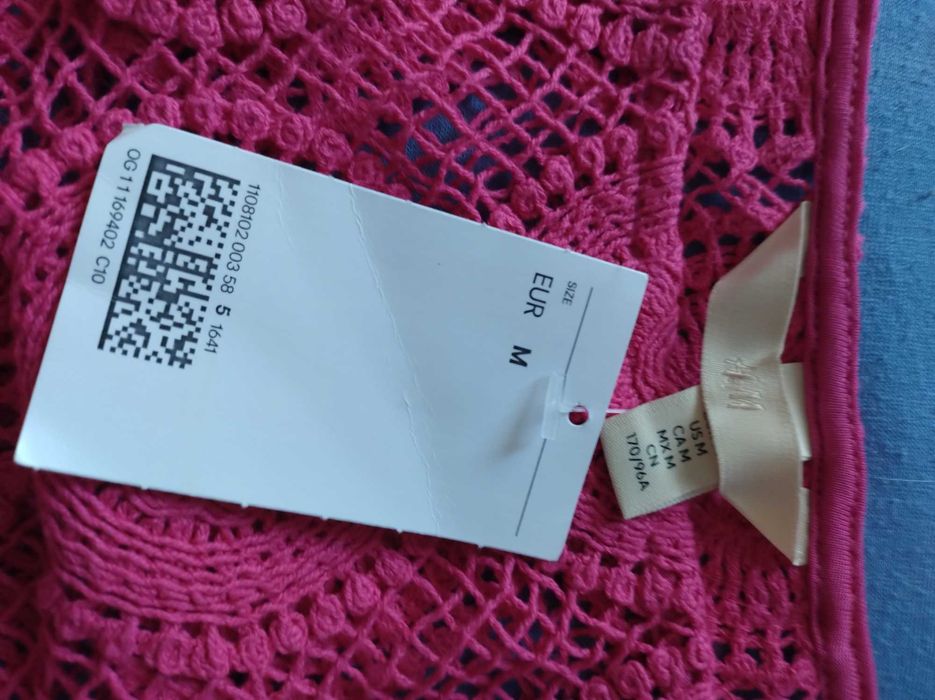 Плажна рокля 91% памук розова Нежна Лятна Рокля шарена  Чисто нови