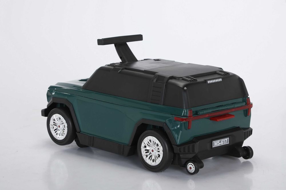 Valiza tip masinuta, Kinderauto SPEED, multifunctionala 2 in 1