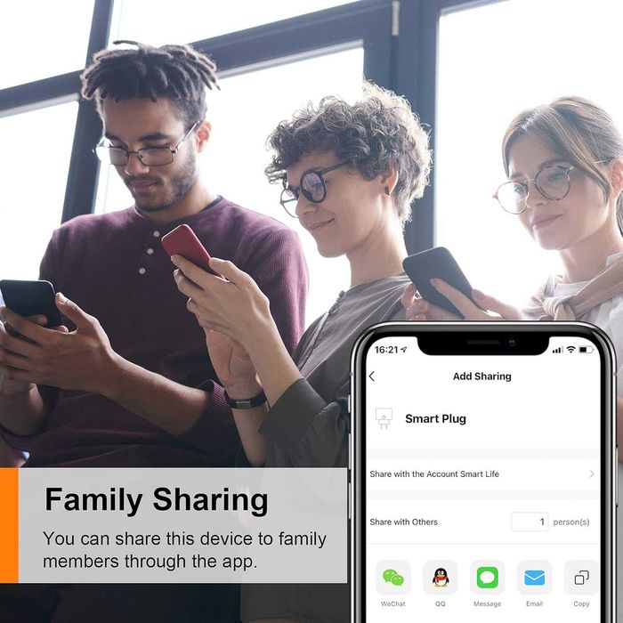 ANTELA Smart Plug 16A 3680 Watt с мониторинг на захранването - 4 бр.