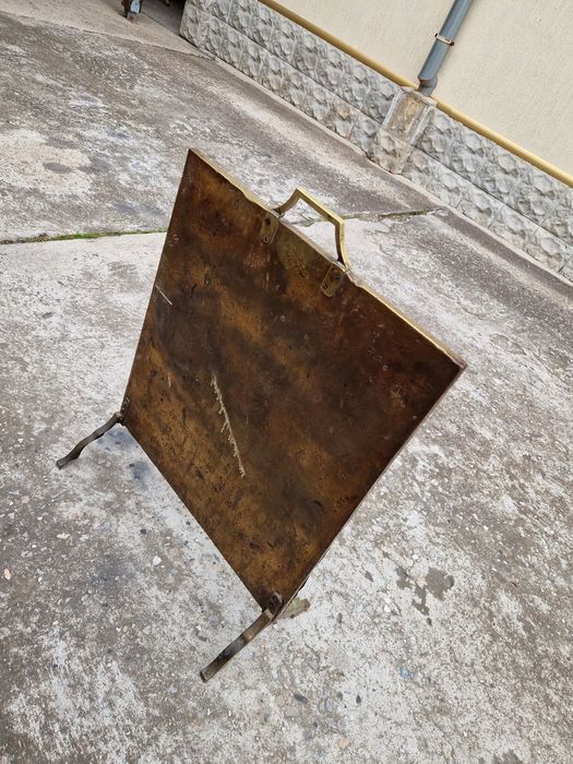 Уникално антикварно английско пано решетка за пред камина