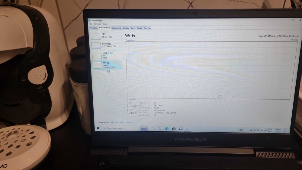 Vand leptop Casper Excalibur G770