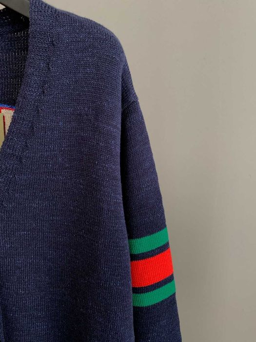 Gucci Retro Preppy Cable Tricot Cardcut Cardigan / îmbrăcăminte