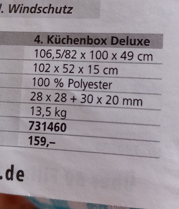 Dulap pliabil Berger deluxe pt camping, cort cu polițe si apărătoare p