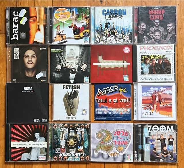 CD hip hop & rock RO: Barac, Fara Zahar, OCS, Phoenix, Firma, VdV, Sfinx, Kumm..