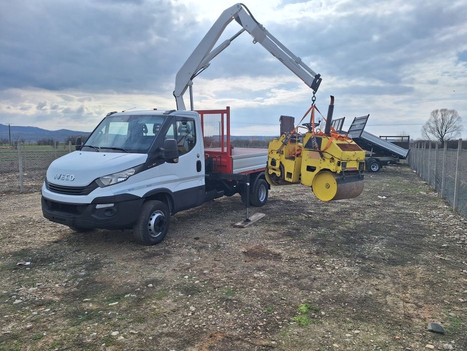 Iveco daily 65c15 detarat 3,5t basculabil și macara