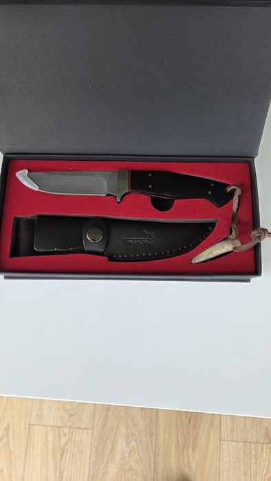Cuțit Vânătoare Parforce Damasc (Damastmesser) – Nou, cu  cutie