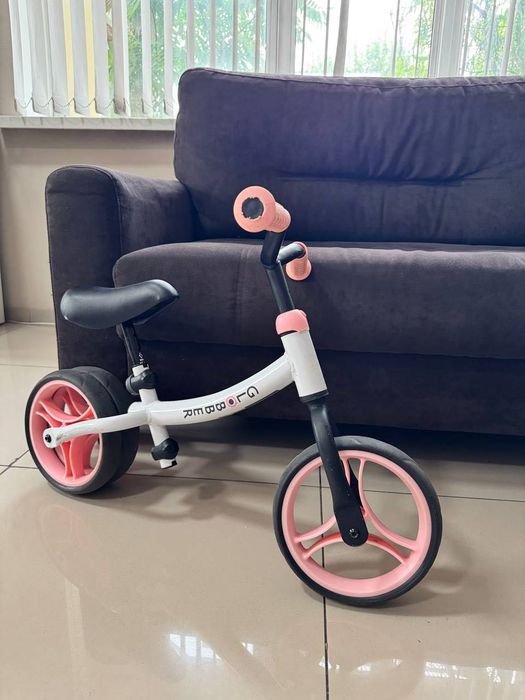 Беговел Globber Go Bike Duo розовый