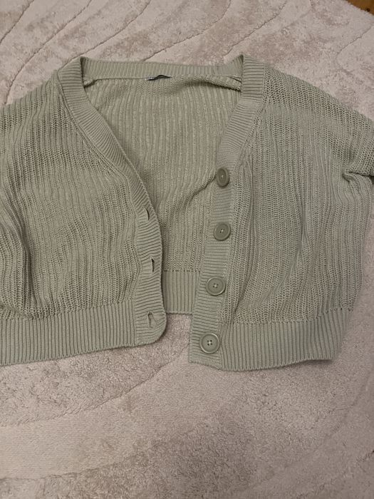 Pulover verde din cropp