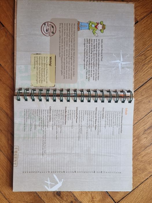 Outdoor Survivalalbuch - детска изследователска книга на немски