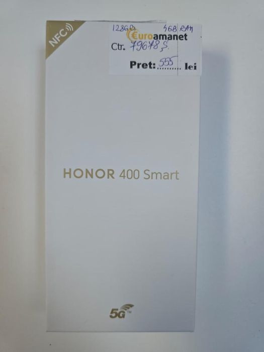 Telefon mobil Honor 400 Smart, 5G, Dual SIM, 128GB, 4GB RAM, -P-