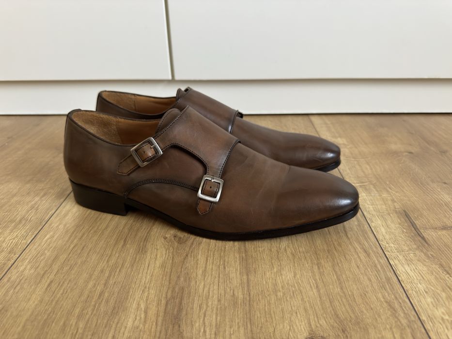 Brett & Sons – Естествена кожа, Double Monk Strap