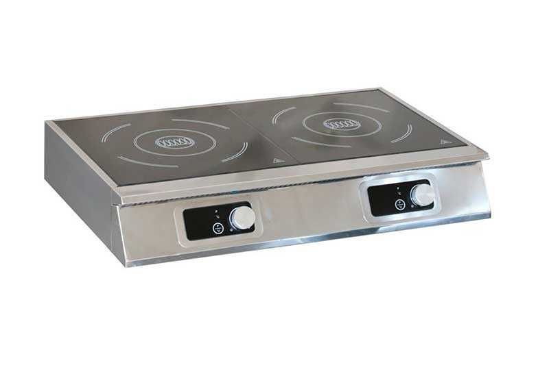 Плита электрическая индукционная  2х конфорочная настольная