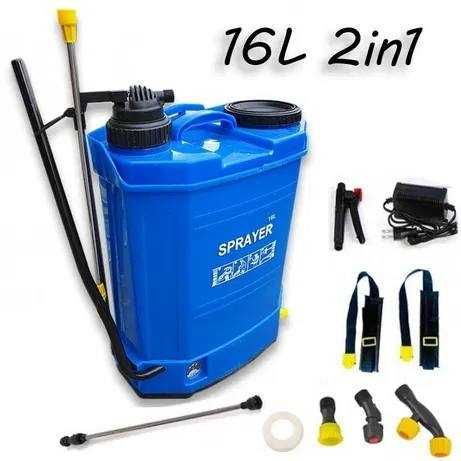 НЕМСКА Пръскачка 2в1 Ръчна и Акумулаторна -16 ЛИТРА WERSTIL