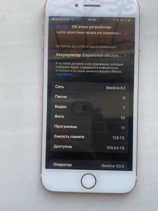 Аифон 7 память 128 гб