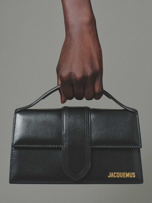 Оригинална кожена чанта Jacquemus Le Grand Bambino