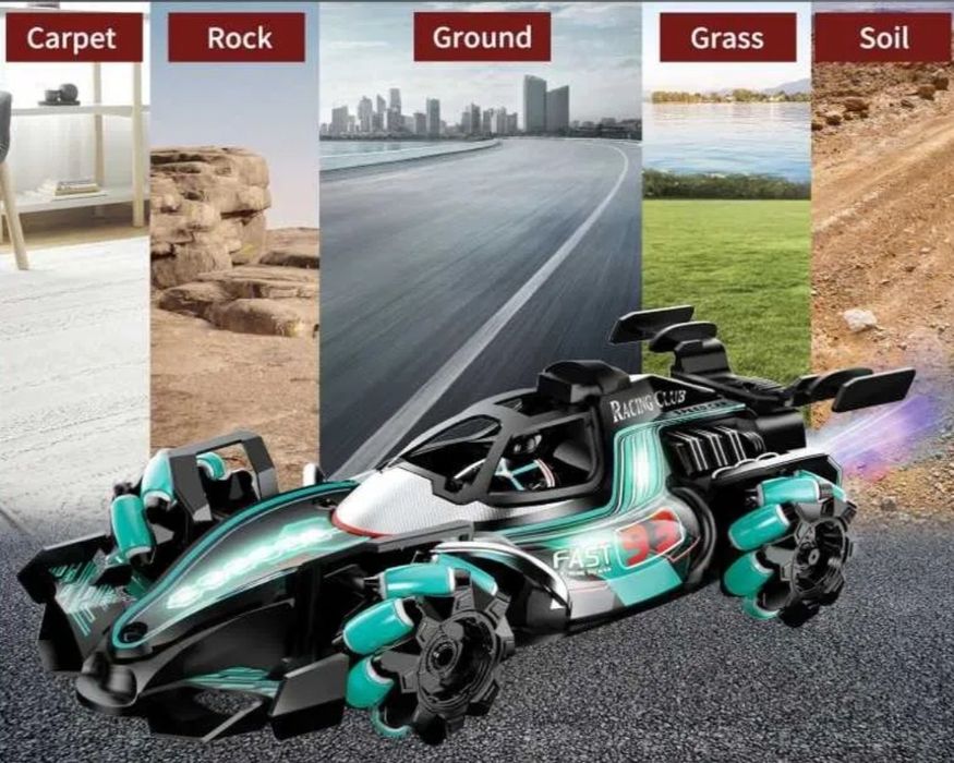 Формула 1, машинка на пульте управления, дрифт на 360 градусов