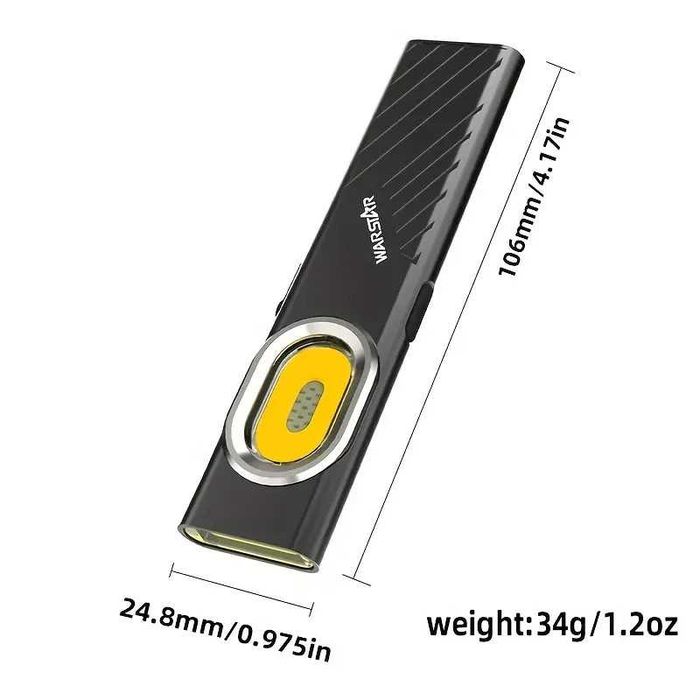 EDC фенер LED с акумулаторна батерия