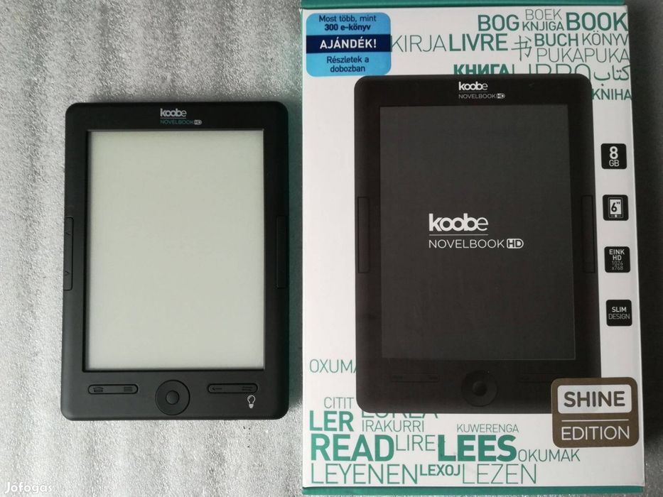 Ebook reader KOOBE, iluminat pt citit noaptea, 4000 carti in limba romana