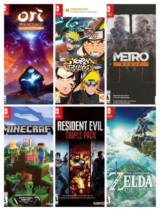 30 игр для nintendo switch + флешка