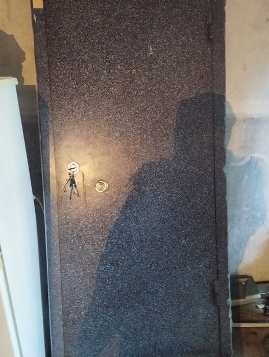 Железная входная дверь.