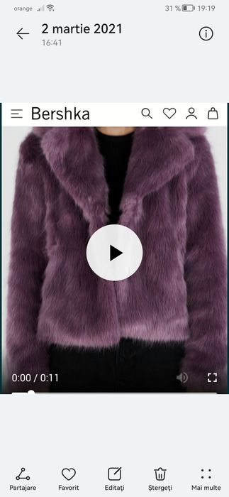 Blana Bershka mărime XS