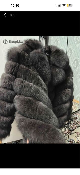 Шуба из песца женская