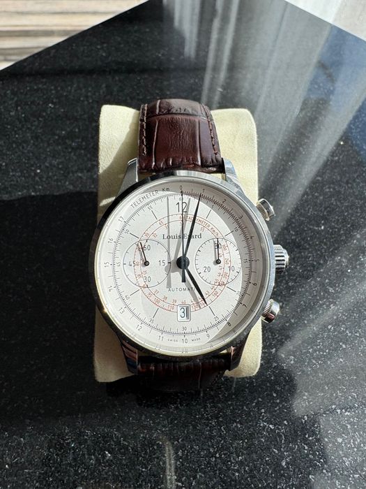 Ceas Automatic Louis Erard Chronograph Telemeter / Swiss Made / Safir