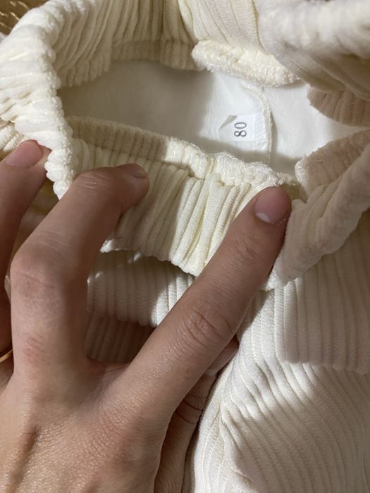 Тёплые брюки для девочки 6-12 месяцев ,80см